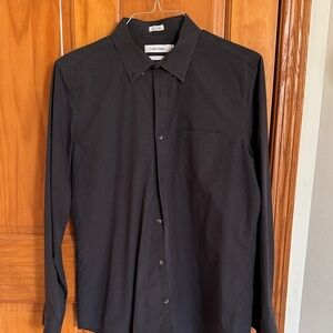 Calvin Klein Men's Dark Gray Dress Shirt